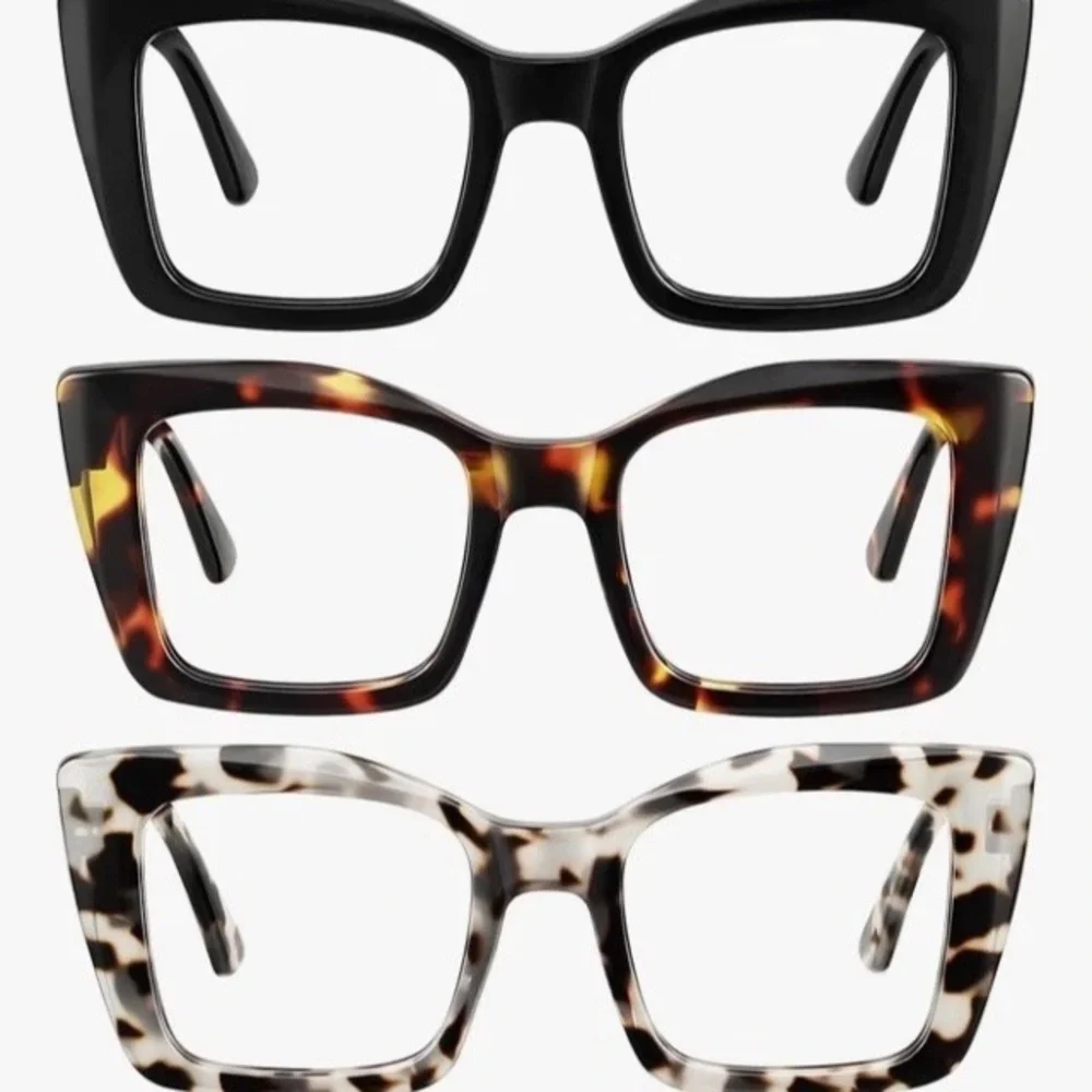 Oversize Big Tortoise Women Reading Glasses Large Square Readers New Model 2.5